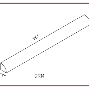 Quarter round molding
